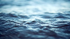 Sea water blue ocean waves