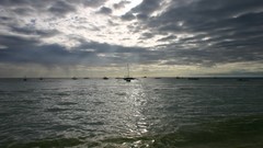 Sea water clouds nature