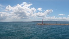 Sea water croatia skies