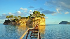 Sea water Greece Islands Bridges Beaches outdoors
