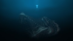 Sea water Monsters human artwork sea monster