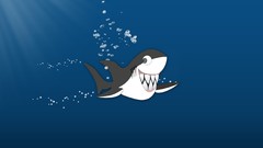 Sea water ocean children Sharks funny digital art