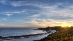 Sea water ocean panorama skies