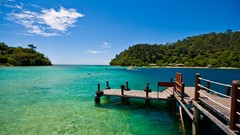 Sea water ocean port Boats Islands vehicles surfers