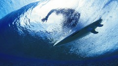 Sea water Sports surfing underwater waves