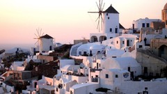 Sea white Greece santorini