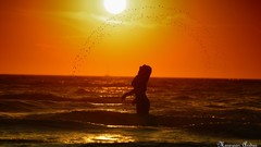 Sea woman Beaches brunettes