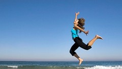 Sea woman Beaches yoga yoga pants