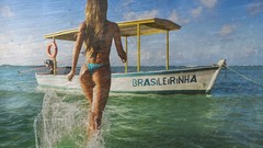 Sea woman blondes models underwear Miss Reef