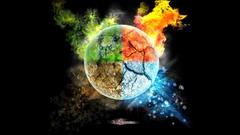 Seasons abstract Sphere Earth