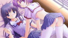 Seifuku blush purple eyes