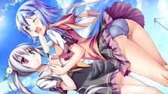 Seifuku game cg underwear panties twintails upskirt Material 