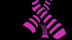 Selective coloring knee socks