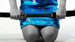 Selective coloring kneeling Swords