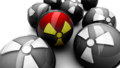 Selective coloring radiation symbol