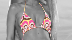 Selective coloring woman