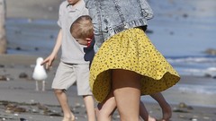 Selena Gomez Beaches upskirt