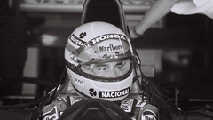 Sepia formula one Ayrton