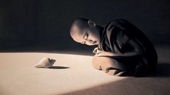 Sepia Monks Boys! shells buddhism Gregory Colbert