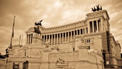 Sepia Rome Italy architecture buildings antique