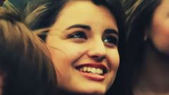 Sepia smiling Rebecca Black