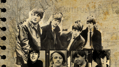 Sepia The Beatles cutout