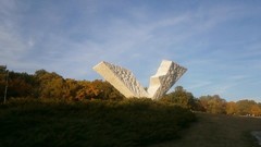 Serbia historic World War II Broken wings monument