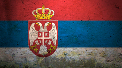 Serbja serbska flag flagge