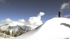 Serenity Mountains snow human