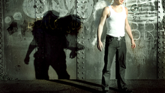 Shadow angel man girl