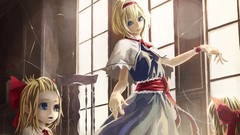 Shanghai anime girls touhou alice margatroid video games