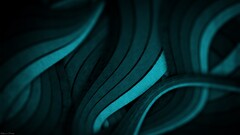 shapes digital art render teal