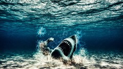 Sharks underwater Photo manipulation