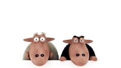 Sheep digital art 3d