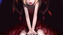 Sheet wings crystals dress hats Vampires red eyes sitting 