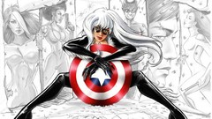 Sheild hero comic girl