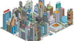 Shells stadium cityscapes BBC pixel art