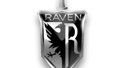 Shield grayscale Ravens