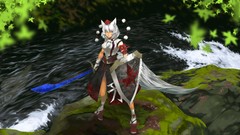 Shield Swords anime girls touhou animal ears inubashiri momiji 