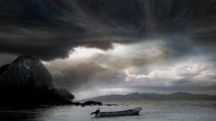 Ship boat nature sky