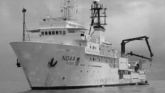 Ship grayscale watercraft