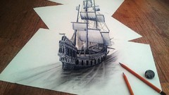 Ships 3d drawings sails sail ship caravela