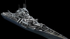 Ships 3d vehicles digital art 3D view battleships 3D modeling 