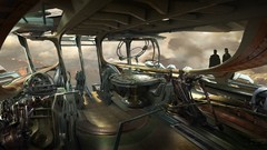 Ships airship Bridges vehicles cockpit churches John Carter