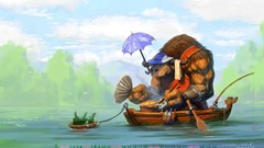 Ships Calendar world of warcraft artwork Tauren video games 