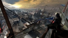 Ships cities assassins creed 3 cityscapes video games