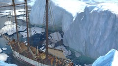 Ships icebergs artwork