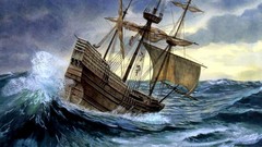 Ships paint artwork sail