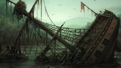 Ships paint artwork shipwrecks