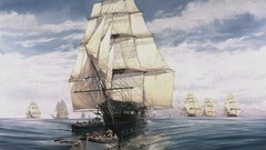 Ships paintings fleet